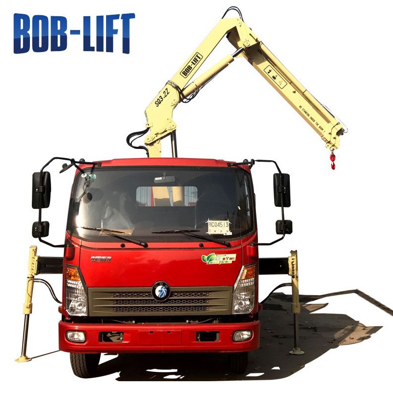 BOB LIFT 3 Ton Crane Truck Telescopic Boom Crane